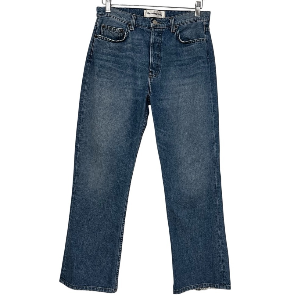Reformation Jordi Kick Flare Jeans Arches Wash Size 29 Contemporary Boho Casual